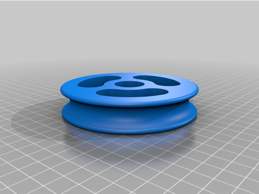 100mm pulley 608zz bearing by eliotfr 3d print model - Mito3D