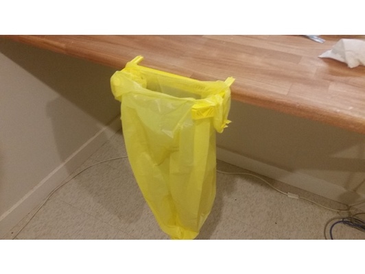 bin bag holder bench by vertexgroup 3d print model - Mito3D