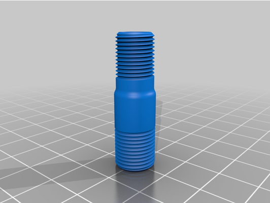 od gasbombemalethread to 1 8inch tubo d 39 aria filo by echo2530 gas 3d print model - Mito3D