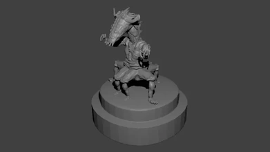 0003 statue 3d impression modèle trio 3d print model - Mito3D