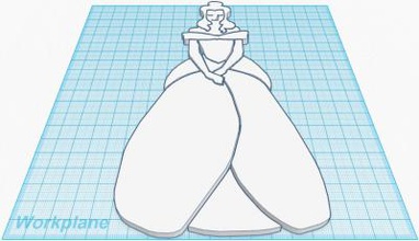 17th century princess other things 3D printing model, file, printable design, 3d print, Belle Beauty 3d print model - Mito3D