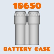 18650 bateria caso bainha eletrônico tecnologia 3d print model - Mito3D
