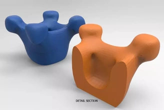 3 3d printing model - threeding topologic 3d print model - Mito3D