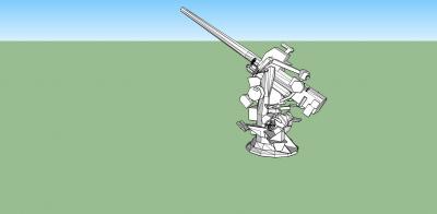 3 inch deck gun toys games & hobby 3D printing model, file, printable design, 3d print, navy,navalship,gun 3d print model - Mito3D