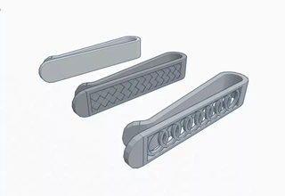 3 tie clips 3d printing model - threeding 3d print model - Mito3D