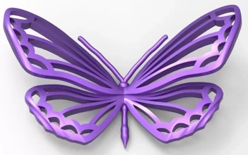 3d papillon impression modèle trio miniature 3d print model - Mito3D