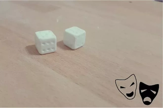 3d cheating dice printing model - threeding lucky 3d print model - Mito3D
