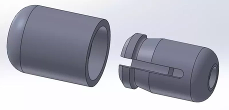 3d imprimible break away cable acoplamiento impresión modelo trío paracord descanso conectar cordón 3d print model - Mito3D