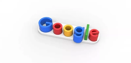 3d imprimible google logo impresión modelo trío 3d print model - Mito3D