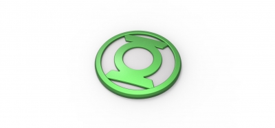 3d imprimible de linterna verde emblema juguetes juegos y pasatiempo 3D modelo impresión, la impresión en archivo, imprimibles 3D, diseño 3d, GreenLantern, Verde, Linterna, DC comics, símbolo, logotipo, emblema, película, imprimibles, juguetes, 3D print model - Mito3D