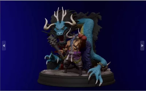 3d printable kaido character model printing 3dprintable manga 3dprinted onepiece stlfiles animecollectibles geekculture stlmodel collectiblefigures japaneseculture nerdculture 3dprintedfigures shonenjump diyproject printdesign beastpirate kaidomodel 3d print model - Mito3D