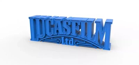 3d printable lucasfilm emblem printing model - threeding toy movie print logo starwars tabletoy 3d print model - Mito3D