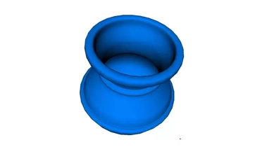 3d druckbar Vase Drucken Modell dreiding 3d print model - Mito3D