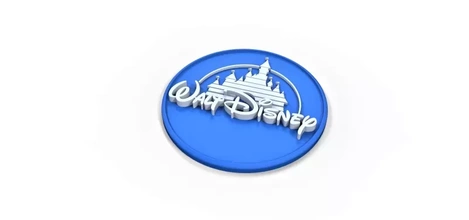 3d druckbar Walzer Disney Logo Drucken Modell dreiding Spielzeug Film drucken Emblem Abzeichen Symbol Walt 3d print model - Mito3D