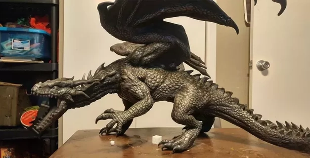 3d printed mountain dragon sculpture printing model art home statue hobby design craft gift fantasy beast decor 3dprint figure collectible creative lovers myth 3d print model - Mito3D