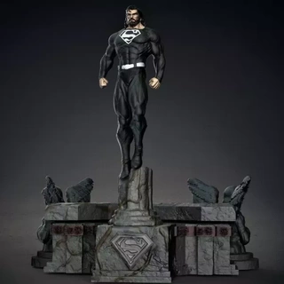 3d impreso superhombre negro modelo impresión Arte escultura ventilador único print figura coleccionable limitado héroe dinámica oscuro icónico poderoso esencia distinto 3d print model - Mito3D