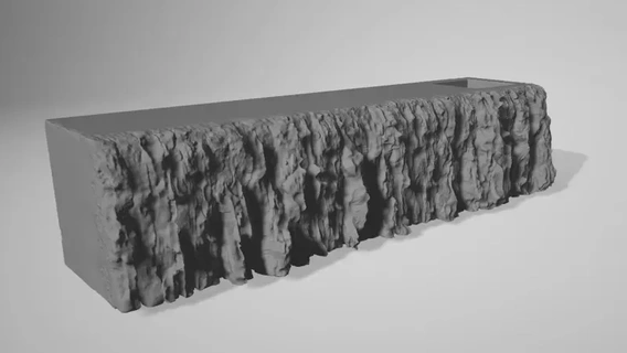 3d esculpido rock bar impresión modelo Roca 3dmodel 3d print model - Mito3D
