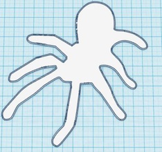 3d spider silhouette other things 3D printing model, file, printable design, print, Spider Silhouette 3d print model - Mito3D