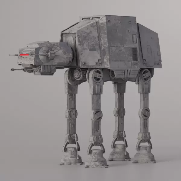 3d star wars at-at model printing vehicle toy fanart geek 3dprint figure war collectible starwars cosplay battle atat gaming nerd atm6 firstorder 3D print model - Mito3D