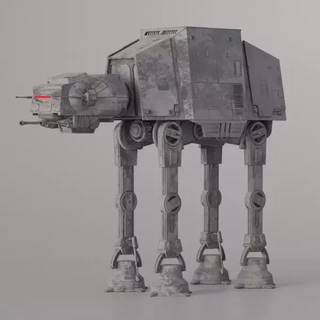 3d star wars at-at model printing vehicle toy fanart geek 3dprint figure war collectible starwars cosplay battle atat gaming nerd atm6 firstorder 3d print model - Mito3D