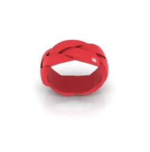 7mm tejido anillo 3d impresión modelo trío cuerda 3d print model - Mito3D