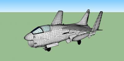 a7 corsair Träger Flügel zusammengefaltet Spielzeug, Spiele & hobby 3D-Druck-Modell, 3D-Druck-Datei, 3D-druckbares Modell, 3D-Druck, design, 3d-print, navy,Marine,FlugzeugSchiff,Flugzeugträger,Schiff,A7,Corsair 3d print model - Mito3D