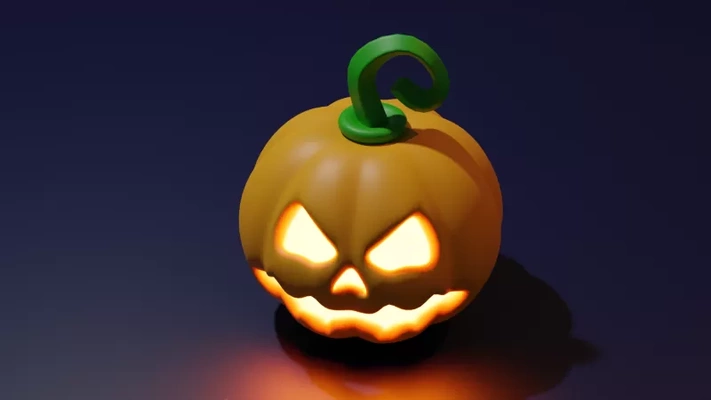 calabaza 3d impresión modelo trío etiquetas víspera santos jack lantern 3dpainting 3d print model - Mito3D