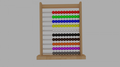 abacus toys games & hobby 3D printing model, file, printable design, 3d print, abacus, toy, kids, education, math, mathematic, counting, study, toddler, grade, wood, learn, school, teach, Calculator, Number, color 3d print model - Mito3D