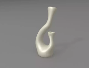 abstrait vase 3d impression modèle trio art pot vases 3d print model - Mito3D