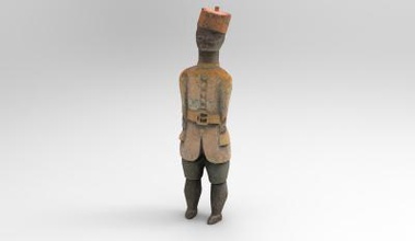afrikanische Kunst - troupes coloniales Antiquitäten & historische 3D-Druck-Modell, 3D-Druck-Datei, 3D-druckbares Modell, 3D-Druck, Gestaltung, Druck 3d, Afrika, Kunst, Soldat 3d print model - Mito3D