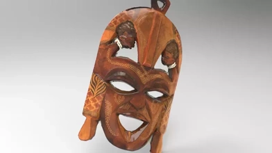 afrikanisch dekorativ Maske 3d Drucken Modell dreiding Kunst Design Afrika 3d print model - Mito3D