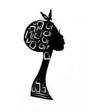 african lady-Wand-Kunst Kunst 3D-Druck-Modell, 3D-Druck-Datei, 3D-druckbares Modell, 3D-Druck, design, 3d-drucken, african, Afrika, Frau, Frauen, Wand, Dekoration, Kunst, model, 3d -, Druck Profil Gesichts folklore 3d print model - Mito3D