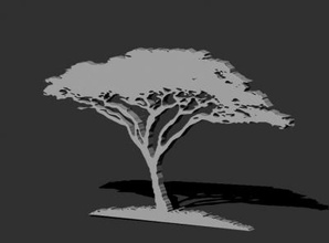 african tree art 3D printing model, file, printable design, 3d print, african,tree,figure,art,plant,africa,trees 3d print model - Mito3D