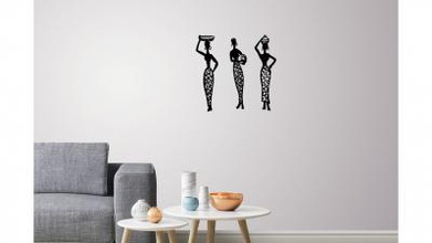 afrikanische Frauen Wand-Kunst-2 Kunst 3D-Druck-Modell, 3D-Druck-Datei, 3D-druckbares Modell, 3D-Druck, design, 3d-drucken, african, Afrika, Frau, Frauen, Wand, Dekoration, Kunst, model, 3d, drucken, folklore 3d print model - Mito3D