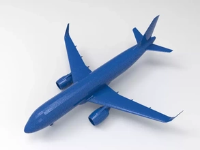 Airbus a320 3d impression modèle trio avion artisanat Boeing air L'Europe aéroporté Avions 3d print model - Mito3D