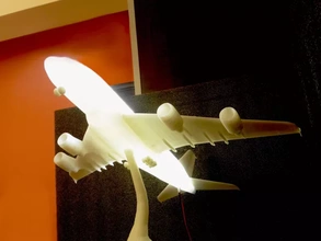 Airbus a380 LED lampe 3d impression modèle trio avion 3d print model - Mito3D