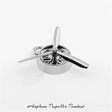airplane propeller pendant 3d printing model - threeding jewelry unique 3d-print printer special 3d print model - Mito3D