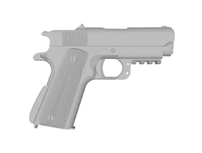airsoft pistolet armée armement r45 3d impression modèle trio 3d print model - Mito3D