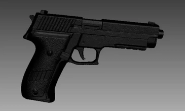 airsoft toy 3d printing model - threeding gun artec 3d print model - Mito3D