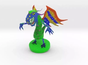 alebrije 3d impression modèle trio monstre dragon Mexique culture arte 3d print model - Mito3D