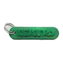 Alejandro personnalisé porte clés relief lettres 3d impression modèle trio personnalisable noms 3d print model - Mito3D