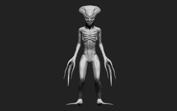 extraterrestre 3d impression modèle trio 3d print model - Mito3D