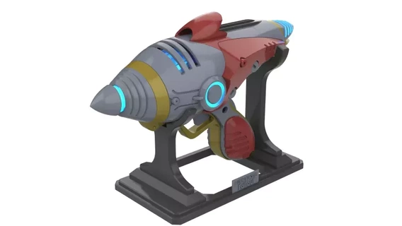 Außerirdischer Blaster ausfallen druckbar 3d Modell stl Dateien Drucken Spielzeug Video Spiel Kunst Pistole Gewehr Kanone DIY Energie Cosplay Impuls Hobby 3d print model - Mito3D