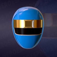 alienranger kakuranger blue helmet toys games & hobby 3D printing model, file, printable design, 3d print, mmpr,power rangers,alien ranger,super sentai,blue ranger helmet,tokusatsu,kakuranger 3d print model - Mito3D