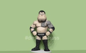 american dad toys games & hobby man illustration art fashion sculpture wwi wwf ufc mma ring wrestling cartoon fights simpsons griffins statue miniatures figurines 3d print model - Mito3D