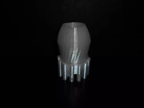 amphore Colisée 3d impression modèle trio vase fleur théâtre colis 3d print model - Mito3D