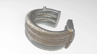 ancient african bracelet 3d printing model - threeding africa 3d print model - Mito3D