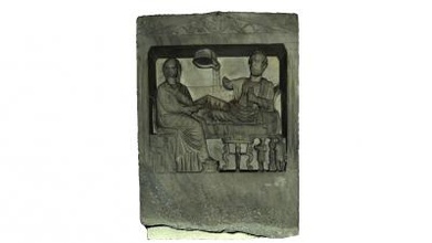 ancient roman gravestone antiques & historical 3D printing model, file, printable design, 3d print, history, varna, museum, gravestone, romen, relief 3d print model - Mito3D
