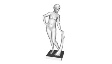 ancien sculpture femme 3d impression modèle trio 3d print model - Mito3D
