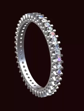 anello minigrifo 3d stampa modello treding gioiello oro diamanti 3d print model - Mito3D